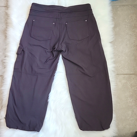 Athleta Cropped Joggers with Drawstring & Side Pocket in Brown. Size Small. - Picture 4 of 4